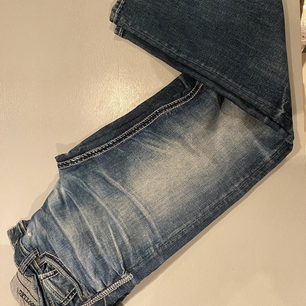 Nice Used Men's Buckle Black 31x32 Bootleg Jeans